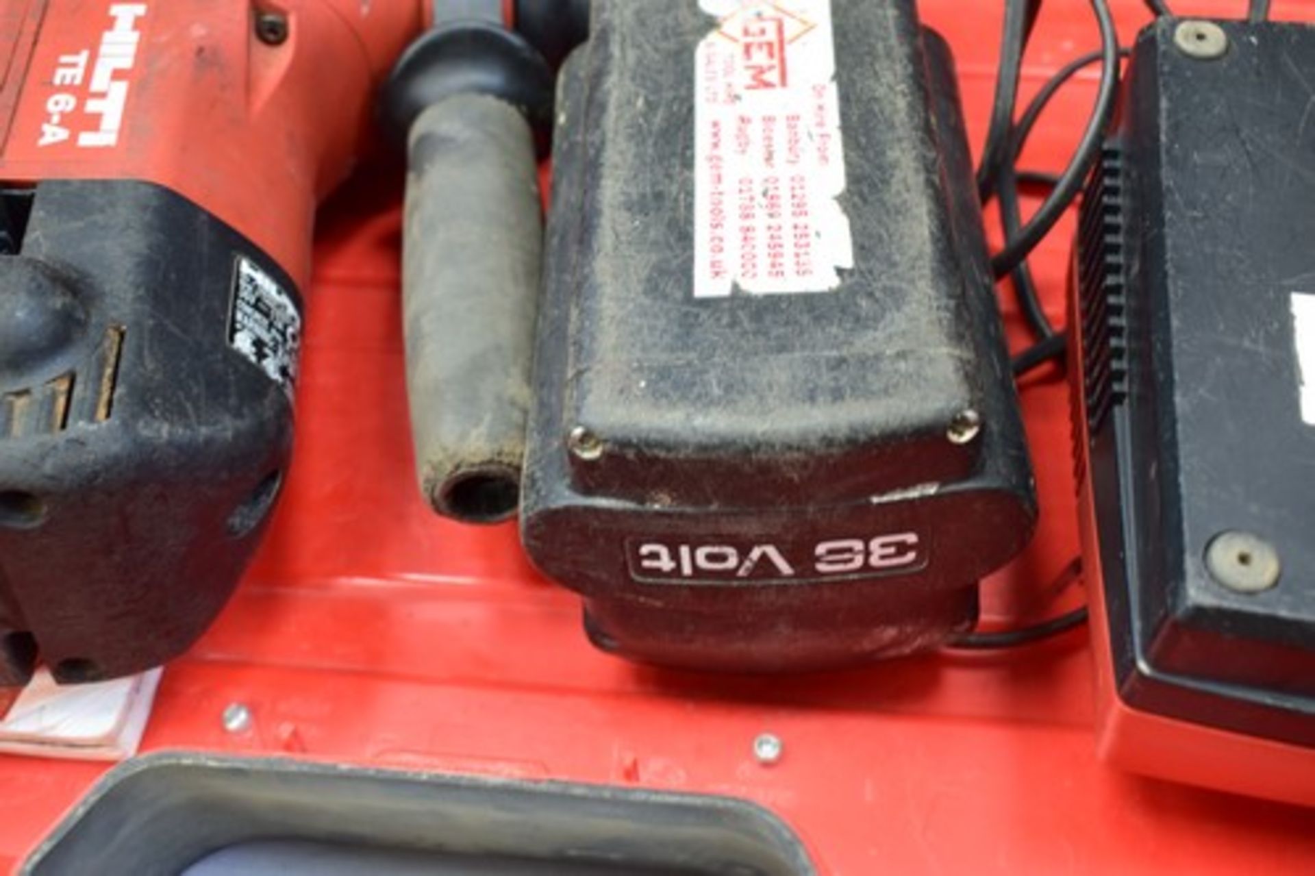 1 x Hilti cordless hammer drill, model: TE 6-A, 36v 12amp and charger - working, sold with a faulty - Image 3 of 3