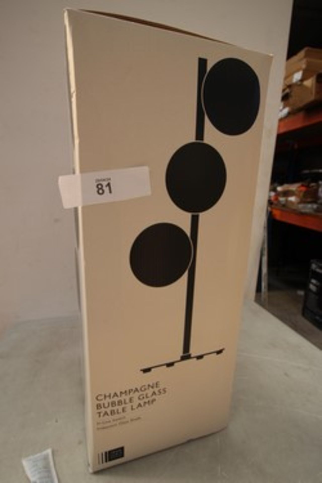 1 x John Lewis champagne bubble glass table lamp, EAN: 5063036227808 - new in box (ES14) - Image 2 of 2