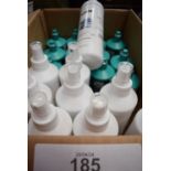 A selection of glass solution products, including 9 x 500ml bottles of Uvex clear safety eyewear cl