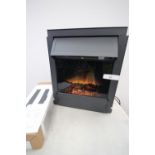1 x Fired Up Corporation inset electric fireplace, dimensions 700 x 600 x 25mm, model No: 23W43 - n