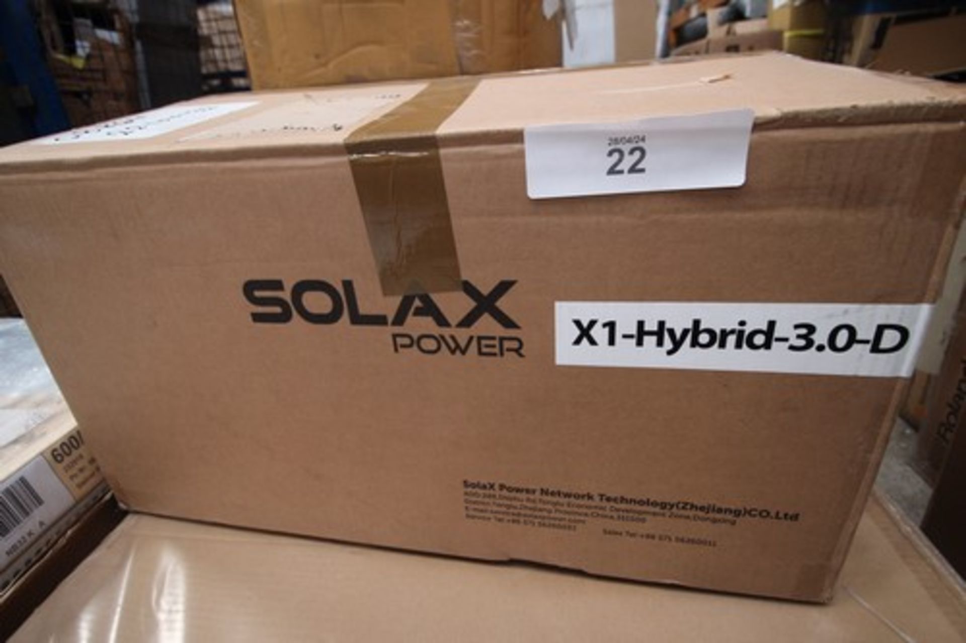1 x Solax Power X1 hybrid 3.0D energy store photovoltaic inverter including Wi-Fi - New in box (D6) - Image 2 of 2