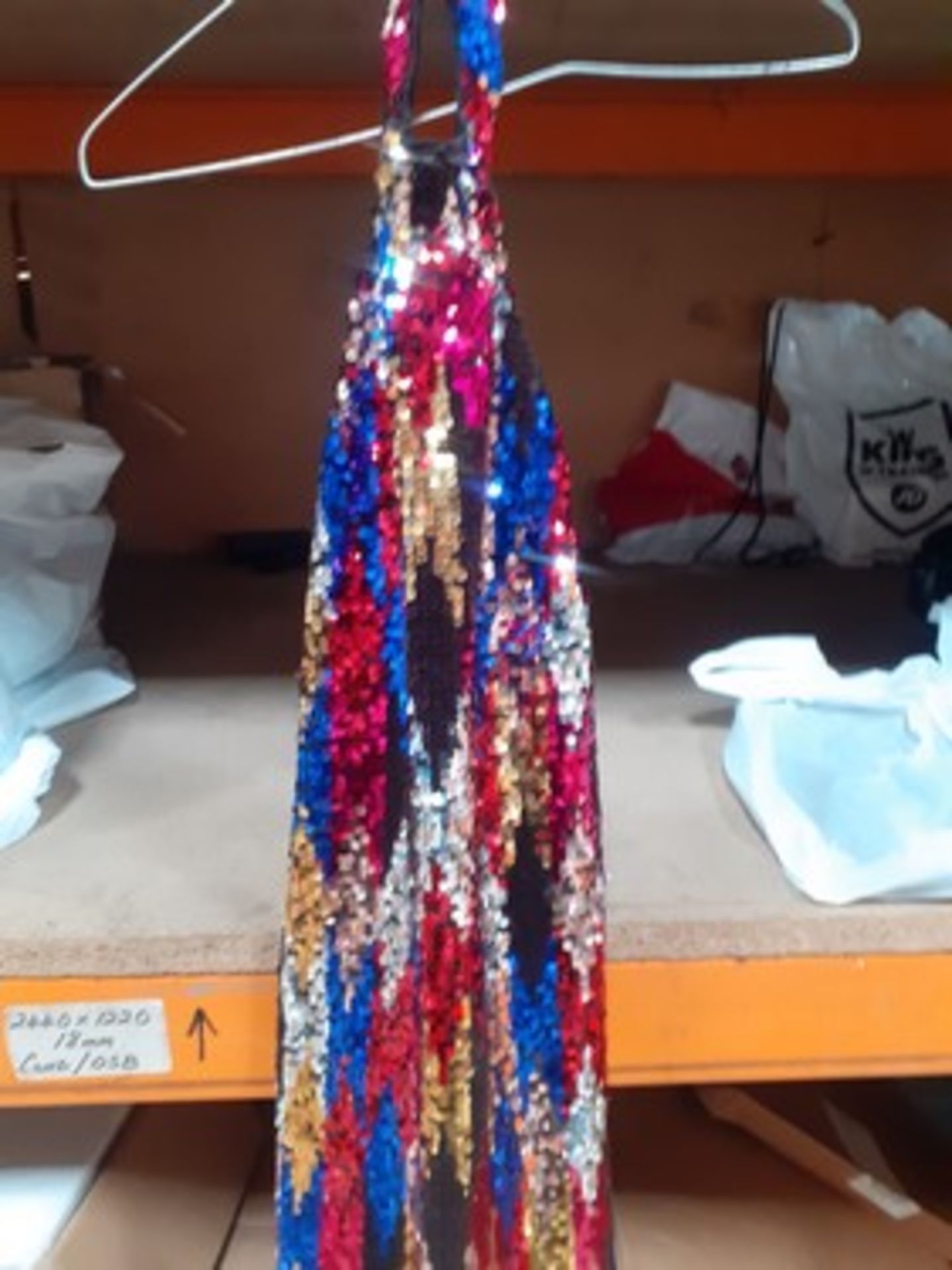 3 x items of ladies Superdry clothing, comprising 1 x Harlequin dress, size 10, 1 x Sequin wrap - Image 2 of 3