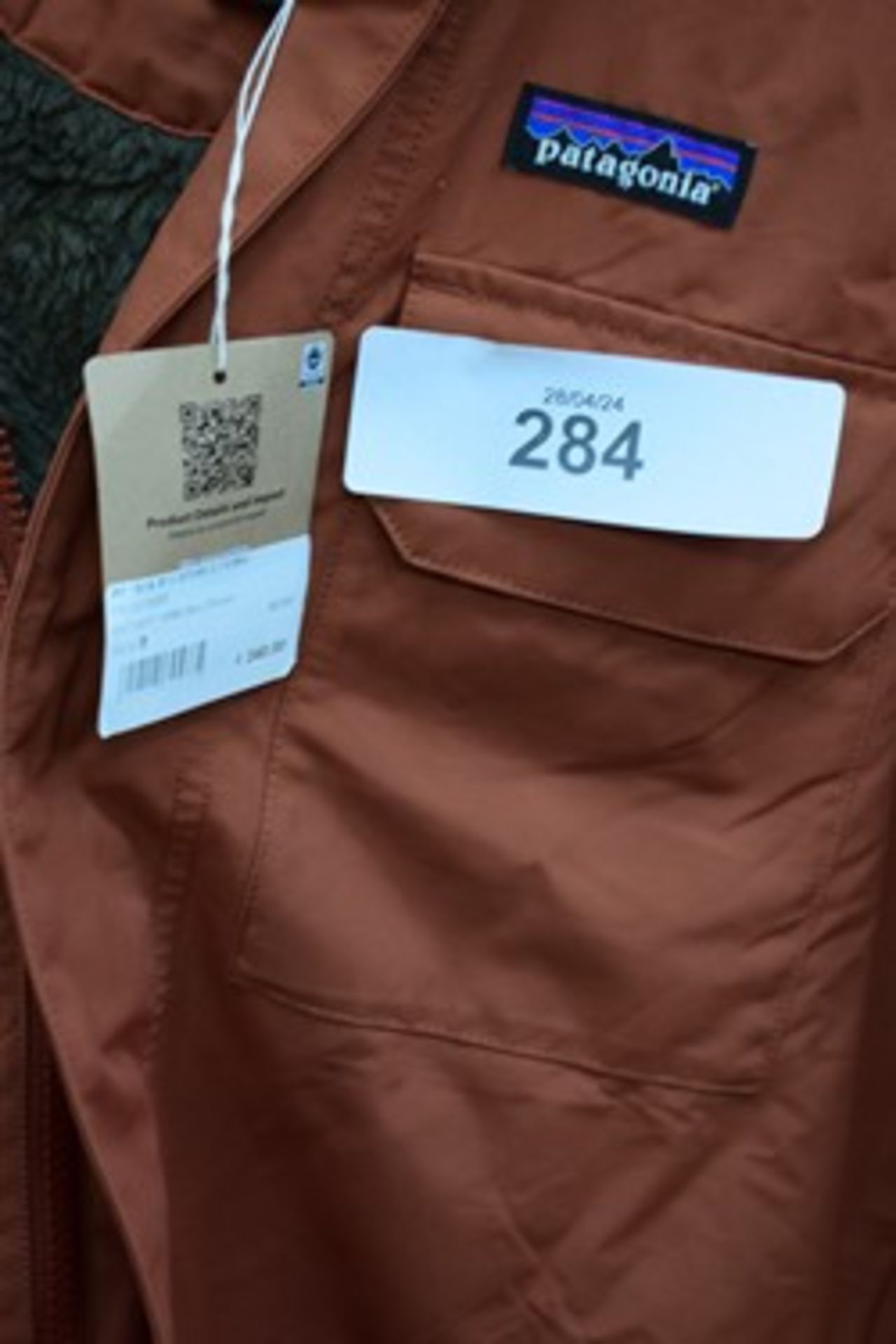 1 x Patagonia Isthmus SBU brown parka coat, size S, RRP: Â£240 - new with labels (CR1) - Image 2 of 2