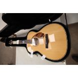 1 x Fender Paramount PO-22OE Orchestra electro acoustic guitar, in carry case - new in box (ES2)