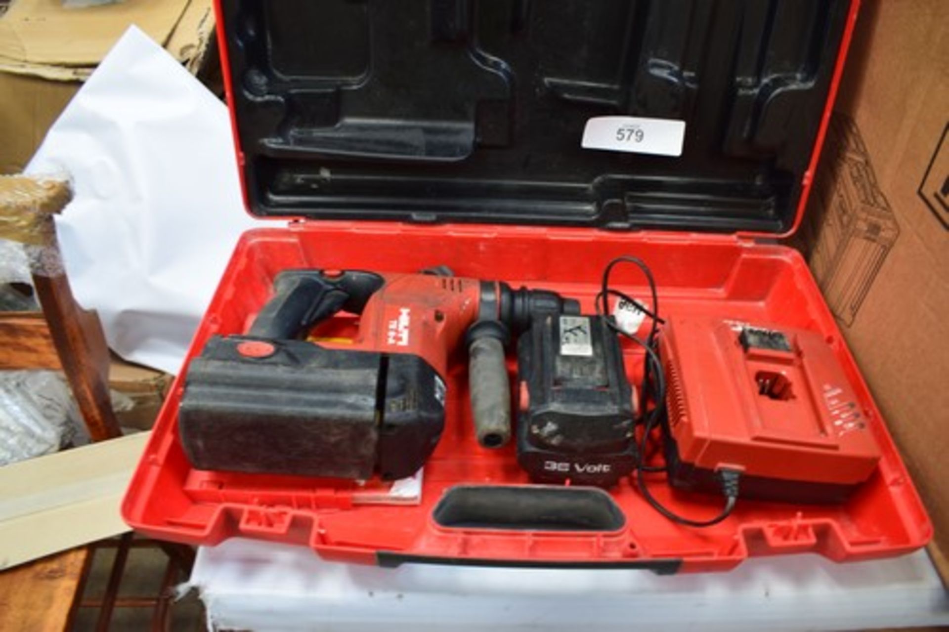 1 x Hilti cordless hammer drill, model: TE 6-A, 36v 12amp and charger - working, sold with a faulty