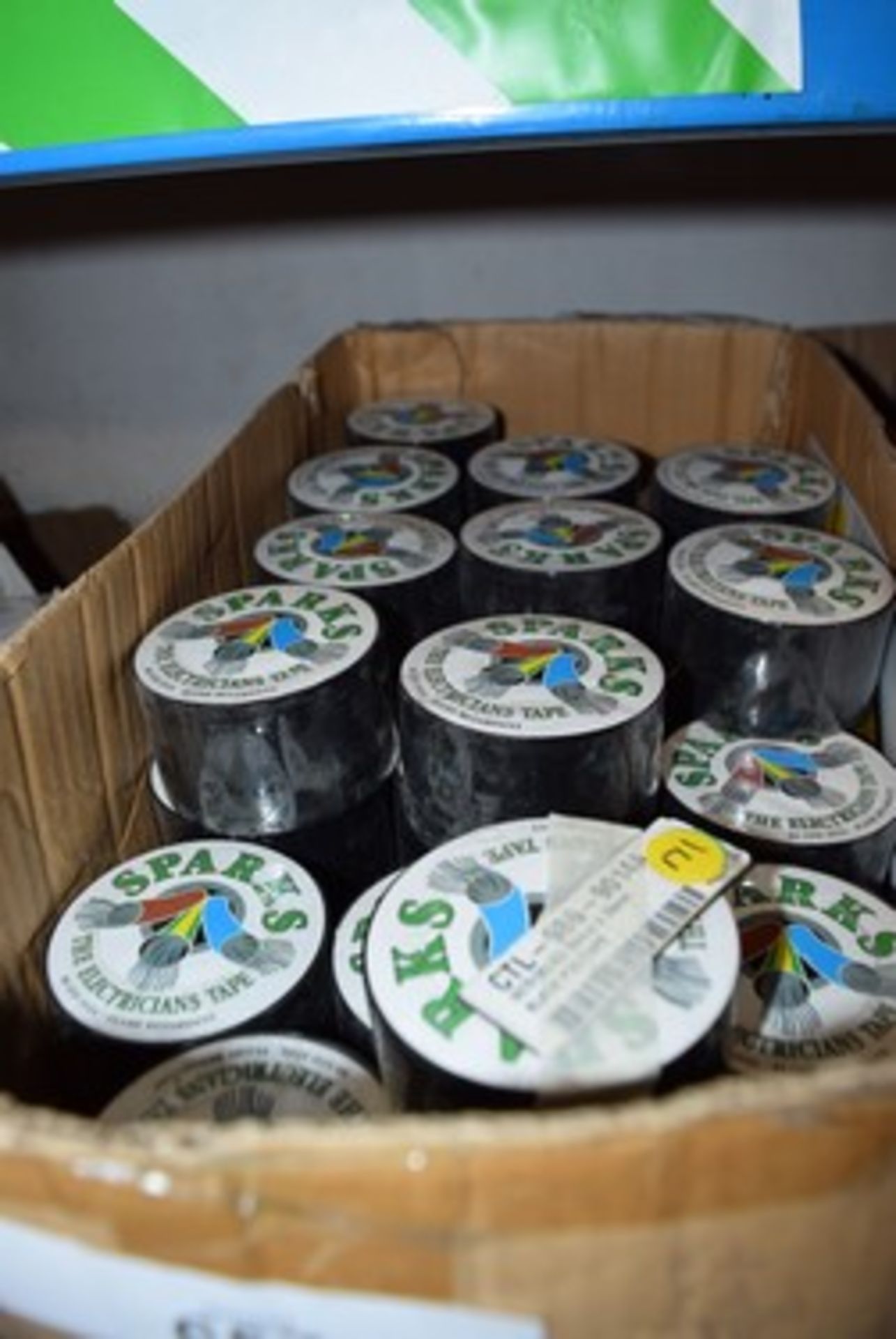 6 x boxes of Spark black PVC tape, 50mm x 33m per roll, 108 rolls in total, together with 171 - Image 3 of 3