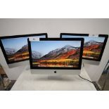 3 x Apple iMac 21.5" desktop computers, model No: A1311, powers on ok, not tested - second-hand (