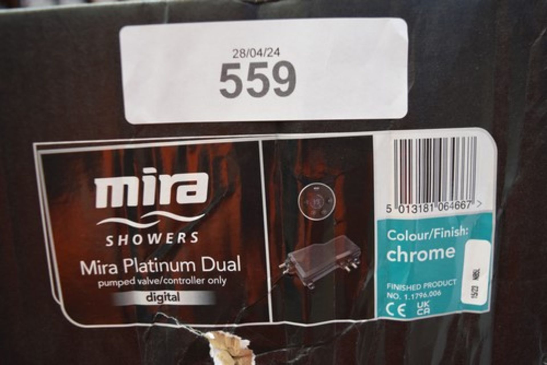 1 x Mira Platinum dual pumped valve/controller only, code 1.1796.006, EAN 5013181064667 - new in - Image 3 of 3