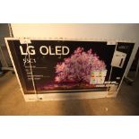 1 x LG 55" OLED smart TV, model No: OLED55C14LB - sealed new in pack (ES9)