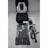 1 x Compex SP 8.0 wireless muscle stimulator, powers on ok, not tested, in carry case - spares (