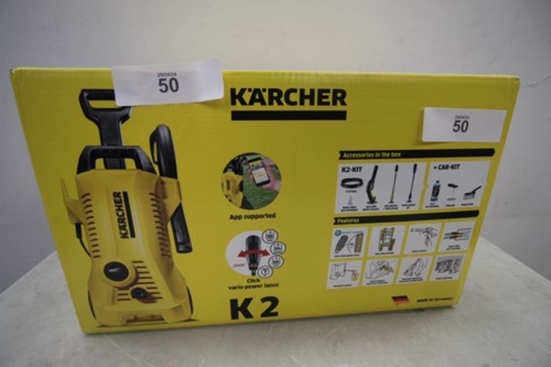 1 x K'Archer K2 power control pressure washer, model No: 1.673-605.0 - sealed new in box (ES2)