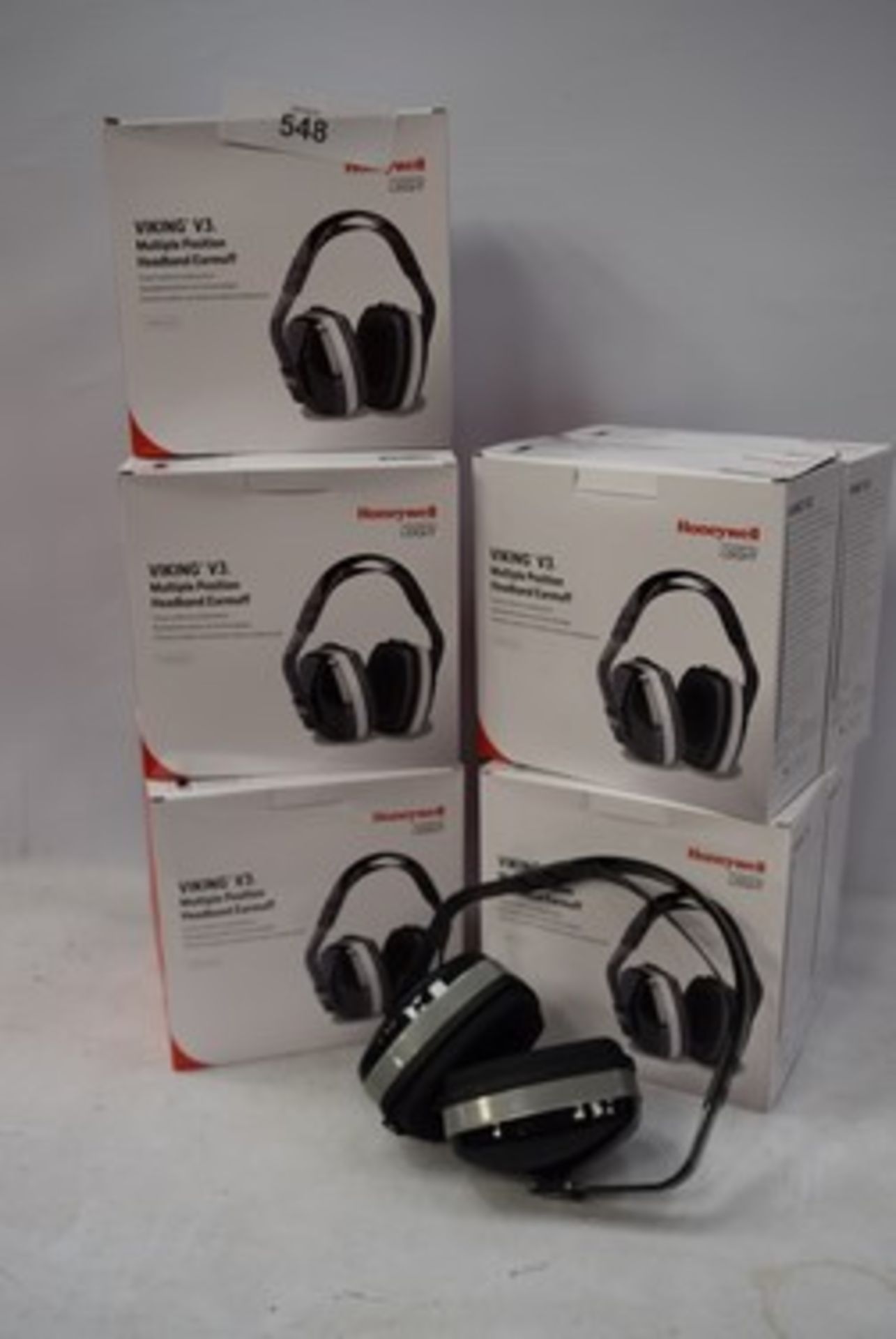 10 x Honeywell Howard light Viking V3 multiple position headband earmuffs, code 1011170, EAN