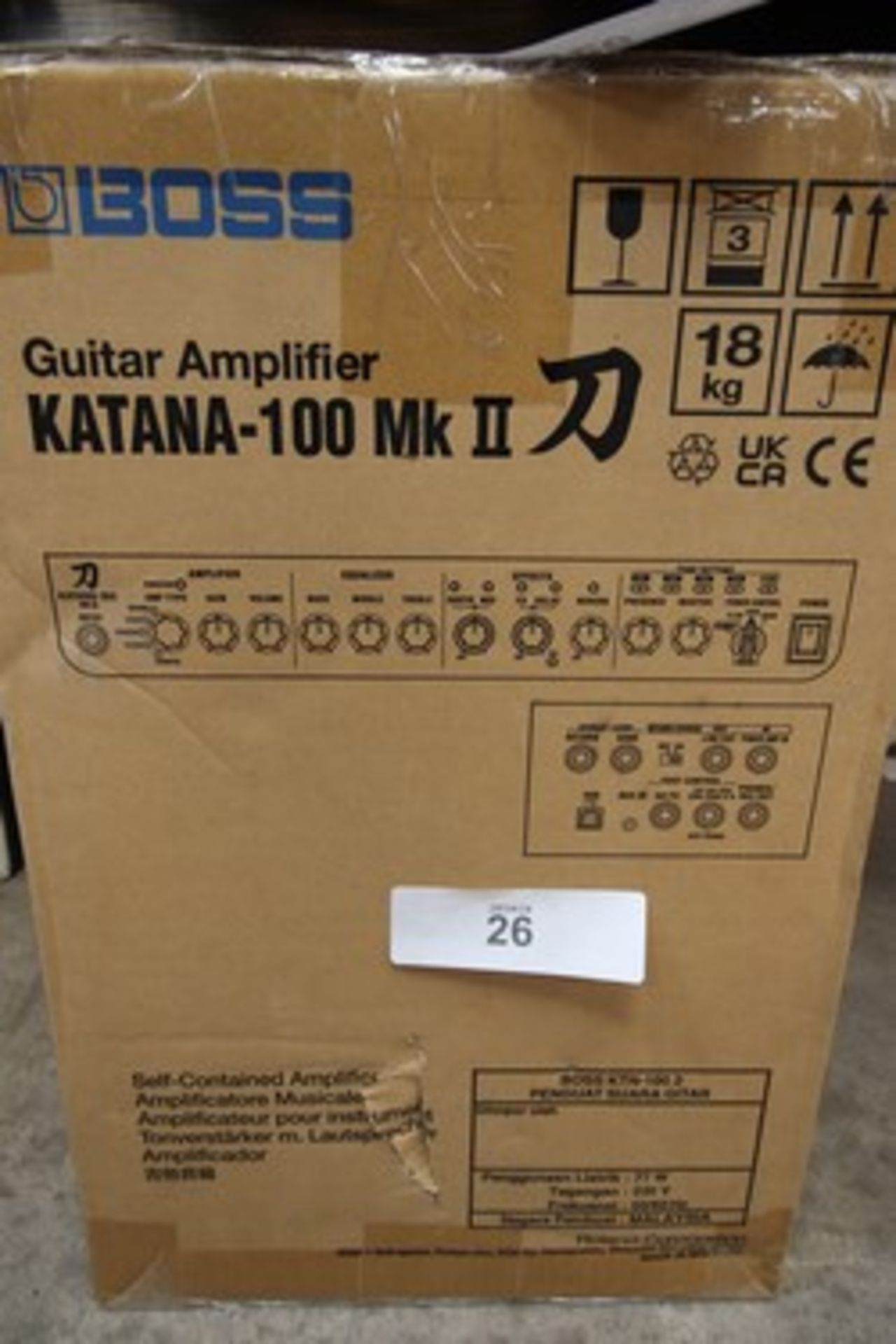 1 x Boss Katana-100 MK2 D guitar amplifier, model: KTN-1002 - sealed new in box (GS6) - Image 3 of 3