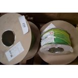 3 x 100m reels of Shoal earth wire, together with 1 x 100m reel of RR Kable 2.5mm earth wire -