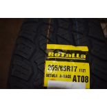 1 x Rotalla Setula A Race AT08 tyre, size 265/65R17 112T - new with label (cage 4)