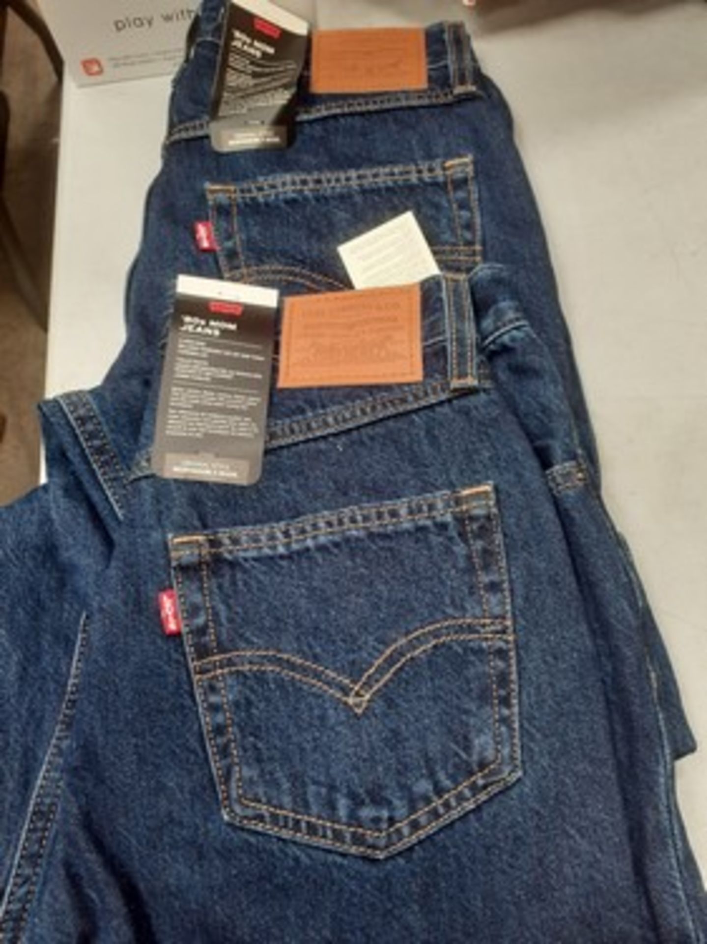2 x pairs of Levis 80's Mom jeans, sizes 26 x 30 and 27 x 30 - new with tags (E8B)