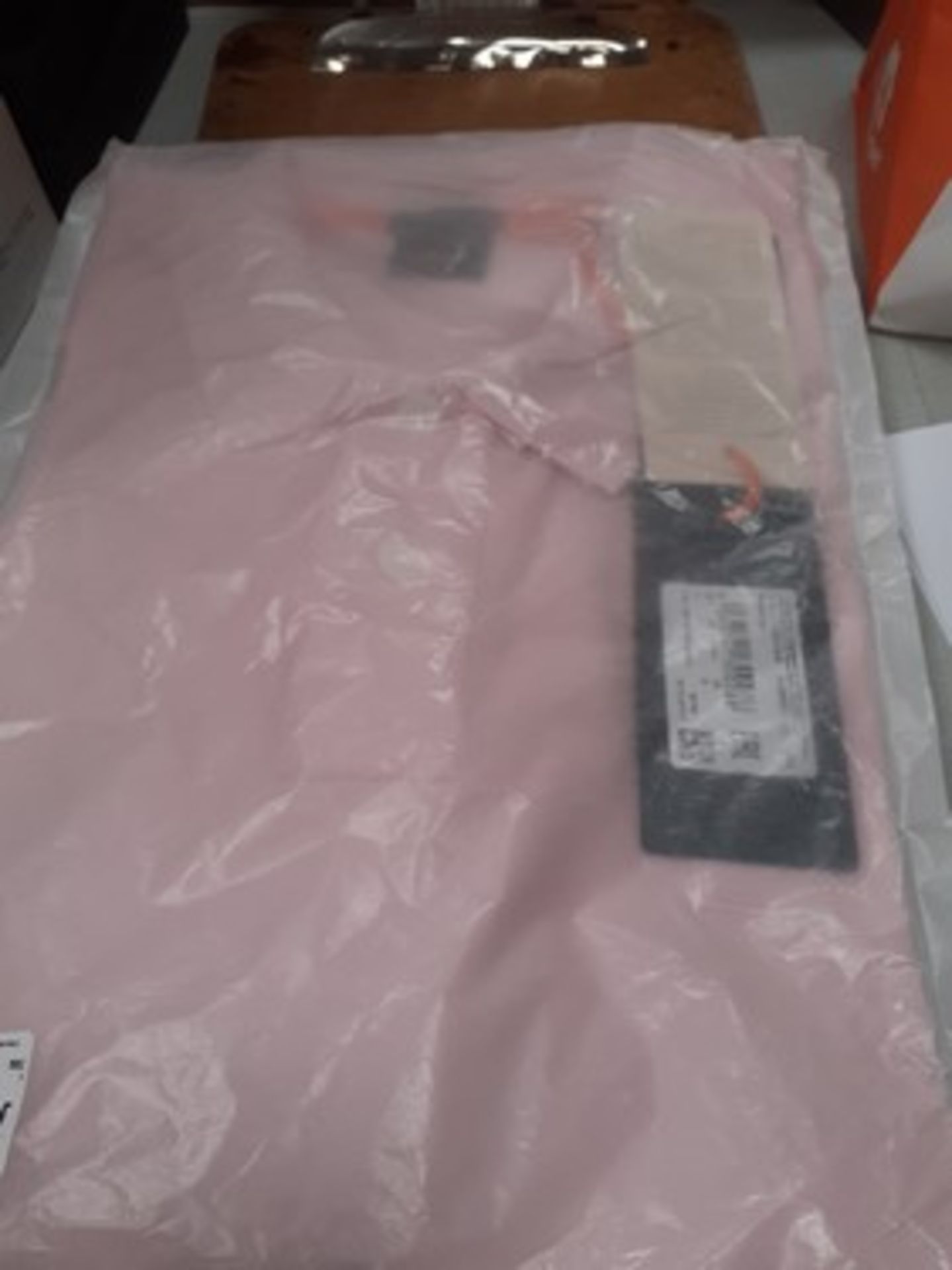 2 x Hugo Boss pink Passenger polo shirts, size L - sealed new in pack (E8B)