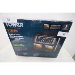 1 x Tower Vizion 11L dual air fryer, model: TI7102 - new in box (ES2)