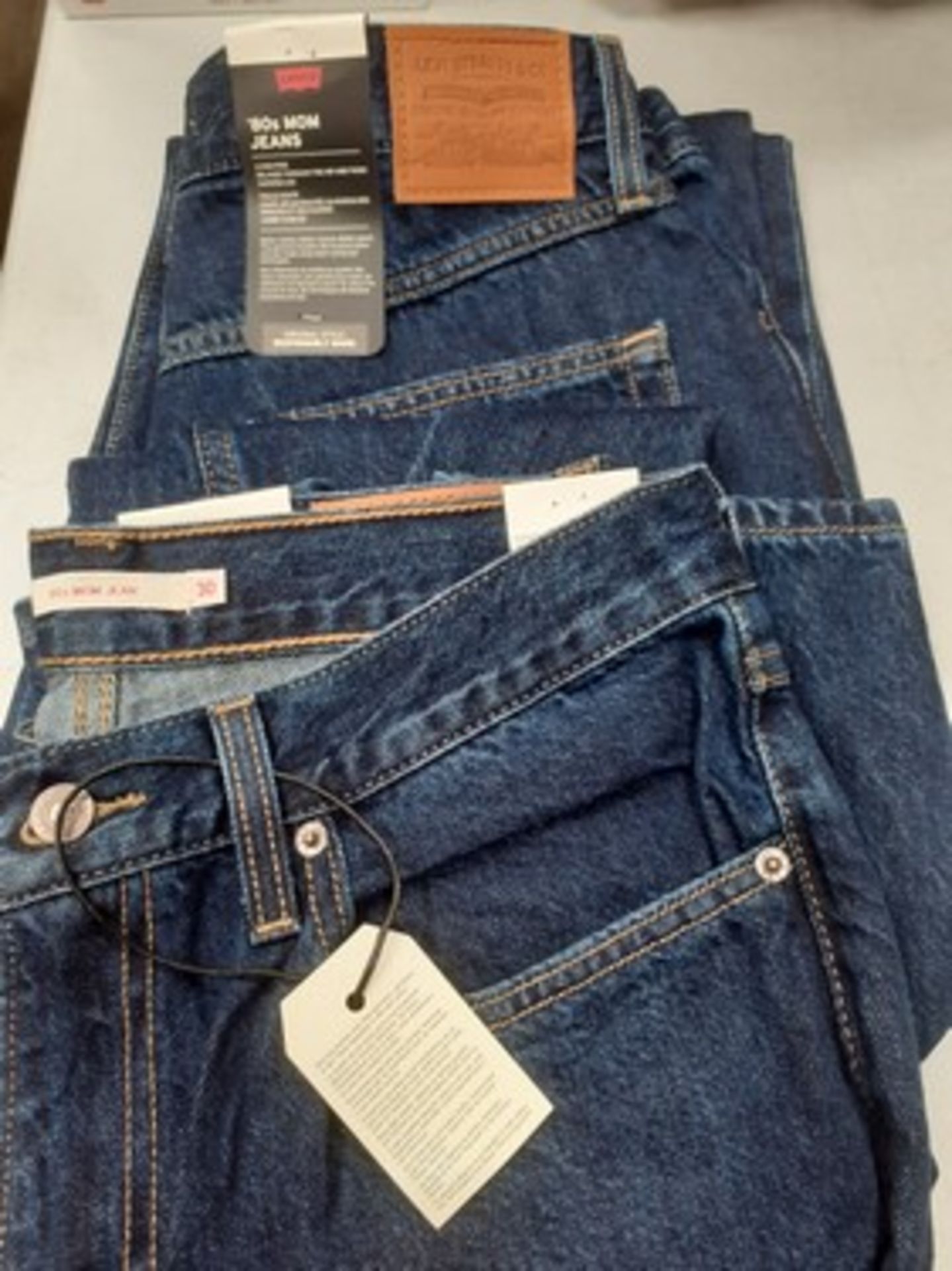 2 x pairs of Levis 80's Mom jeans, sizes 30 x 30 - new with tags (E8B)