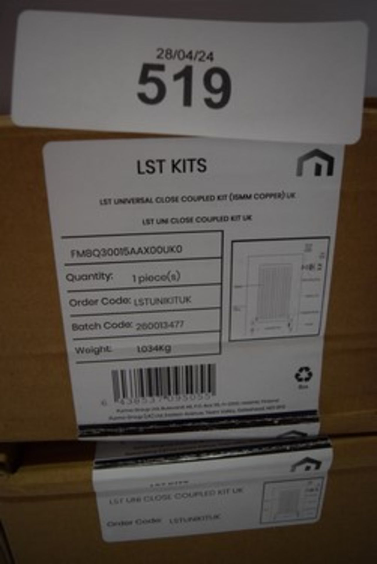 5 x Myson LST universal close coupled thermostatic radiator valve kits, item No: LSTUNIKITUK - new - Image 2 of 3