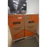 2 x Tolbec refrigerators, model No: 20/001/025, dents to fridges and boxes (please see photos) -