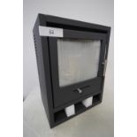1 x charcoal grey bio ethanol stove, model No: 23W45, dimensions 680 x 550 x 450mm - new in box (