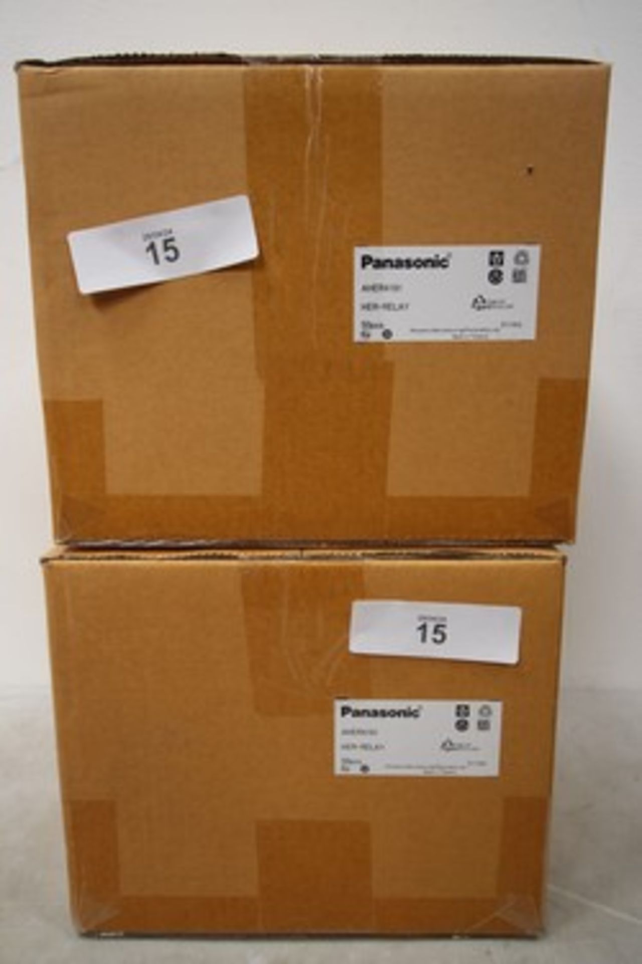2 x Panasonic power relays, Model AHWER4191 - Sealed new in box (ES17)