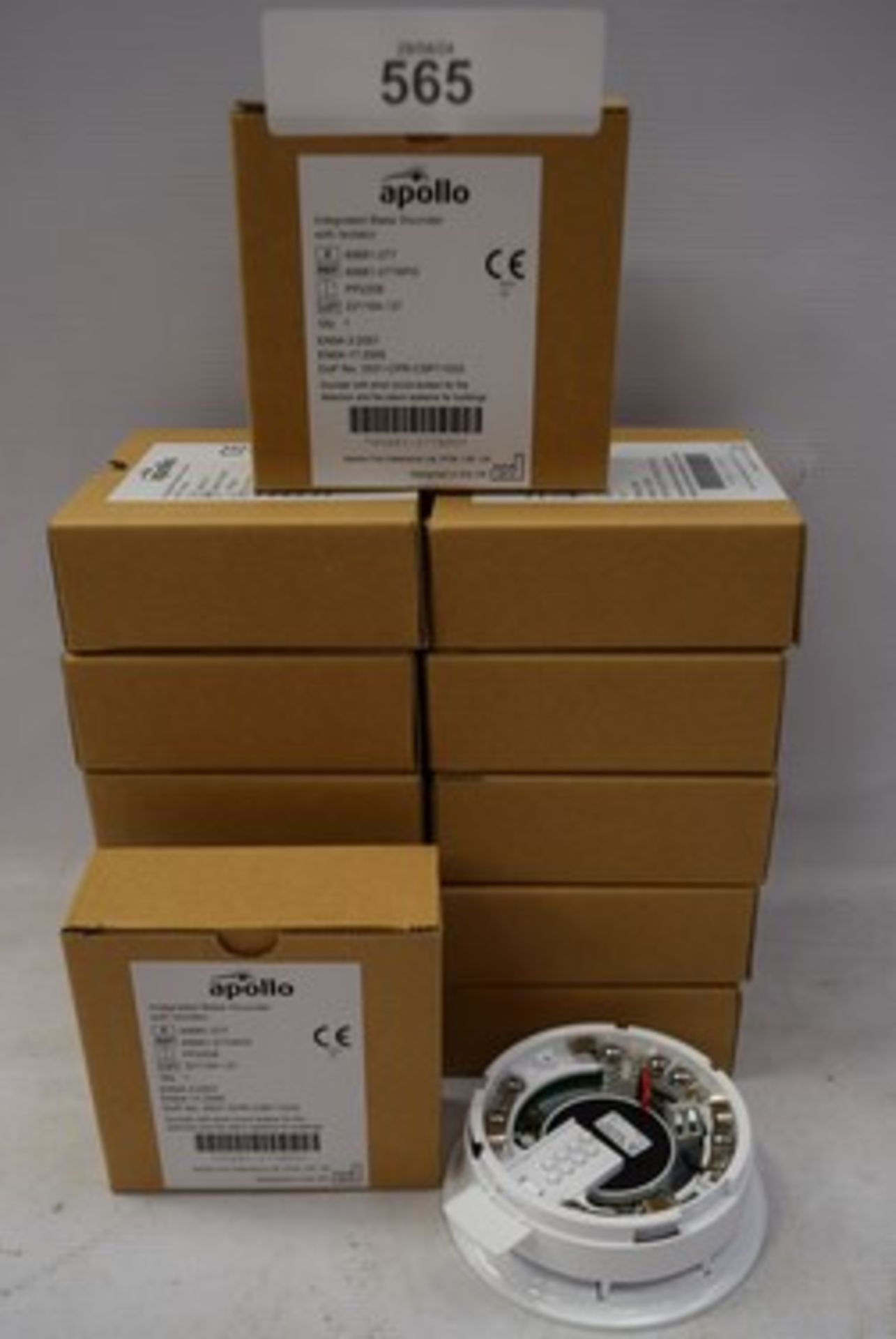 12 x Apollo integrated base sounders with isolators, Ref:- 45681-277APO - new in box (GS5)