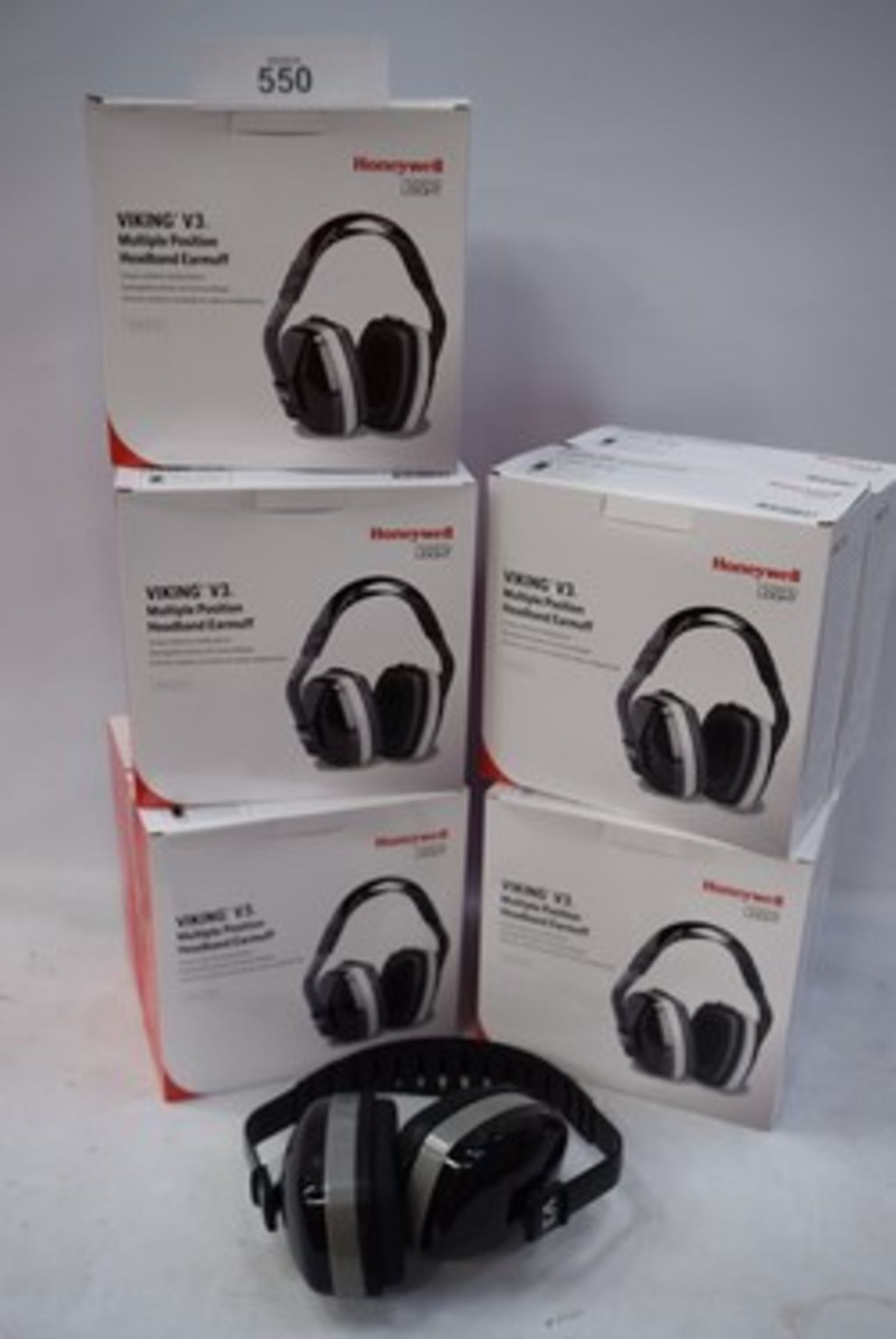 10 x Honeywell Howard light Viking V3 multiple position headband earmuffs, code 1011170, EAN