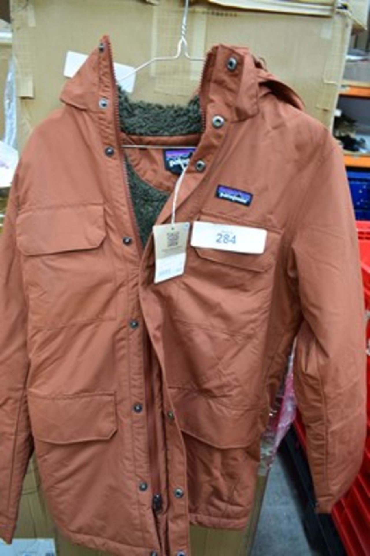 1 x Patagonia Isthmus SBU brown parka coat, size S, RRP: Â£240 - new with labels (CR1)