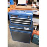 1 x Airaj tool chest base and top box with 3 drawers and castors, 520mm(W) x 280mm(D) x 900mm(H)