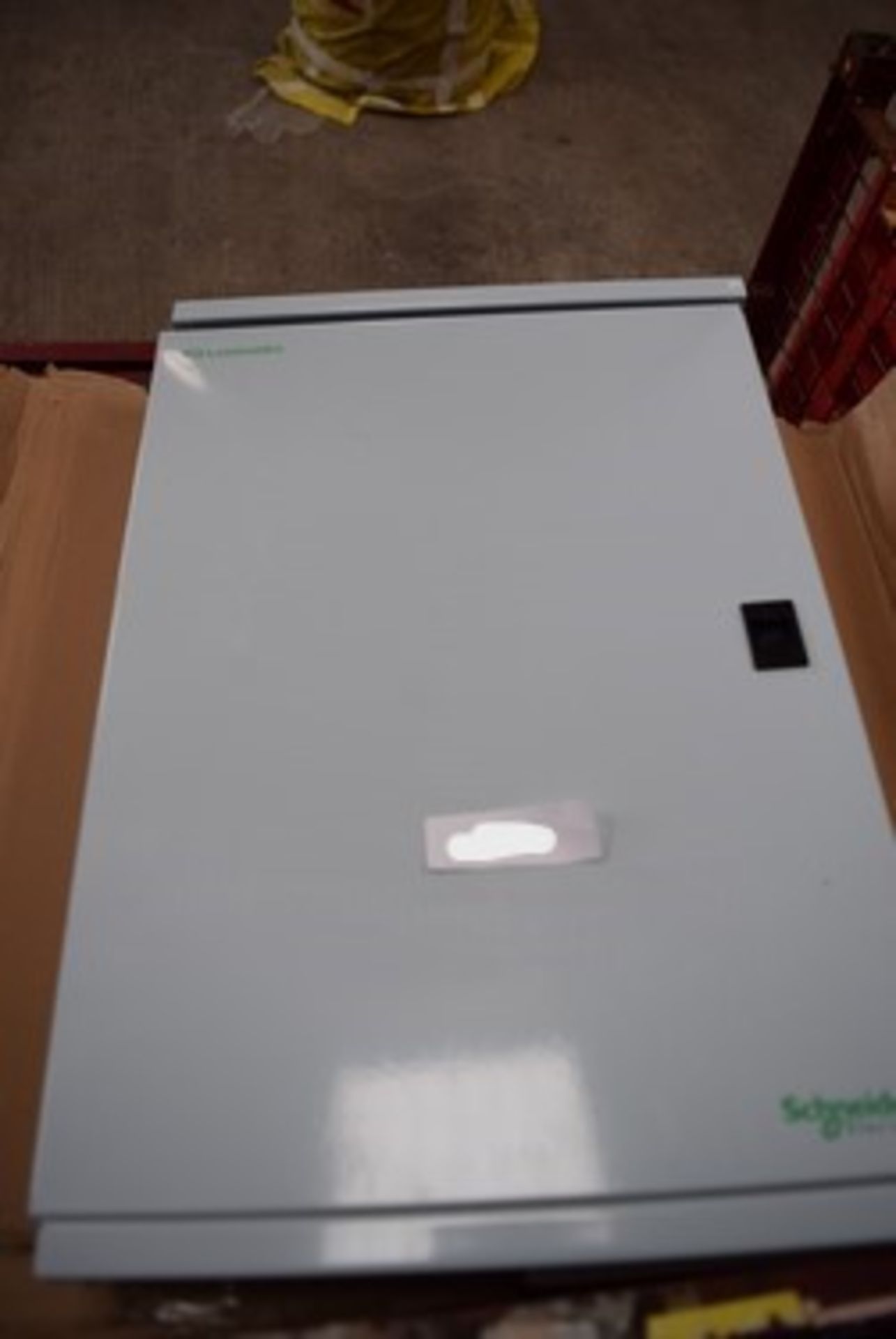 3 x Schneider Electric steel enclosures, including 1 x 12way, 250amp distribution board, item No: - Image 3 of 9