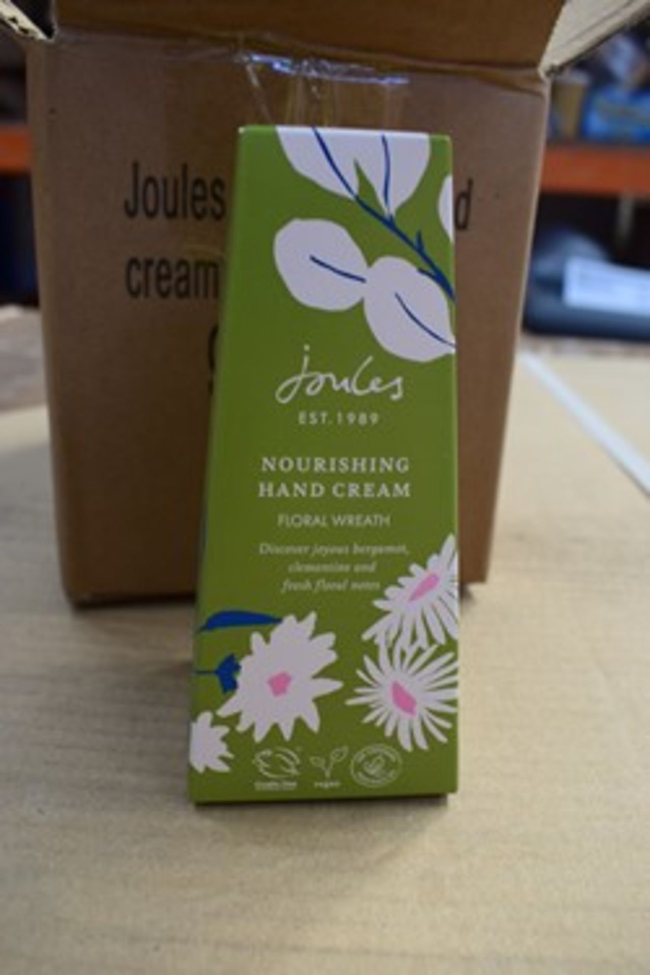 18 x 50ml tubes of Joules, nourishing hand cream, EAN: 5045099008570 - new in box (C11)