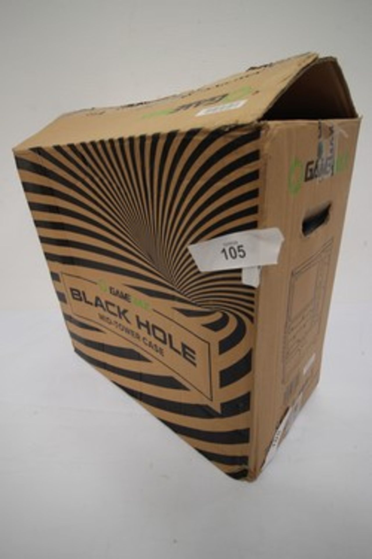 1 x Game Max black hole mid tower PC case, model: 3603-TB - new in box (ES1) - Image 3 of 3