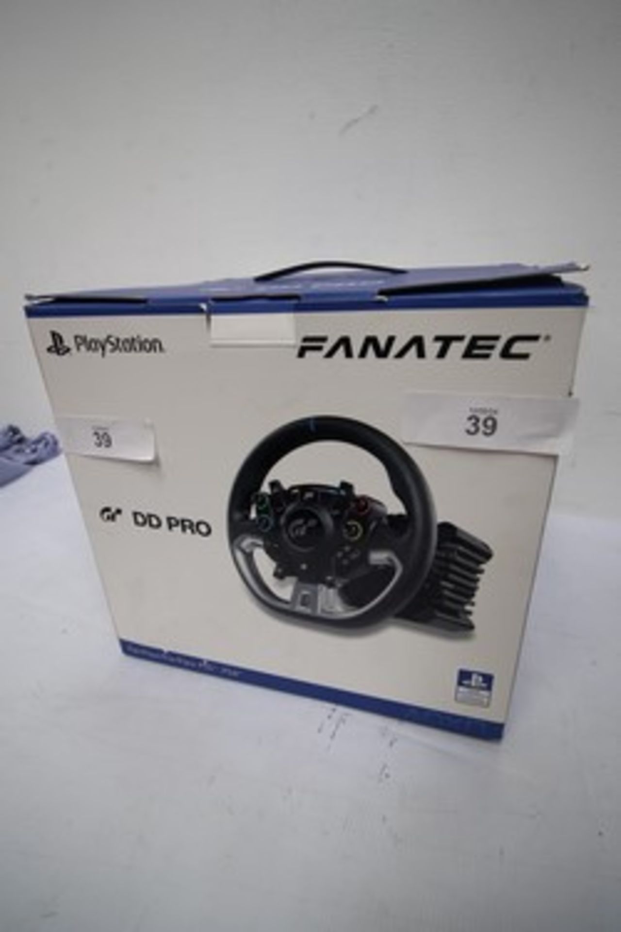 1 x Fanatec DD Pro PS4/5 racing steering wheel, wheel and base unit only, no pedals, powers on ok, - Image 3 of 3