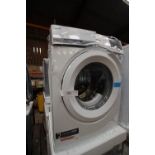1 x AEG 8kg washing machine, Model 914913125, loose top panel, damaged control panel and dented