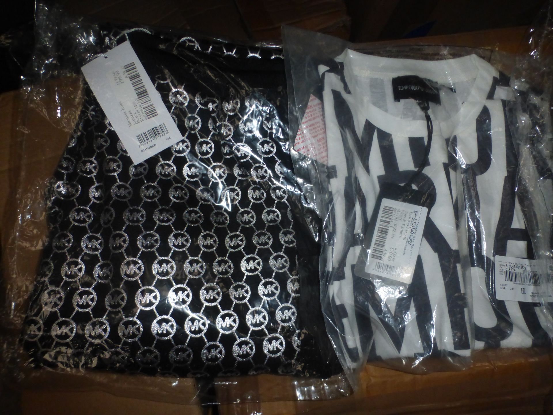 3 x items of children's clothing, comprising 1 x Michael Kors logo'd joggers, size 14yrs, 1 x pair