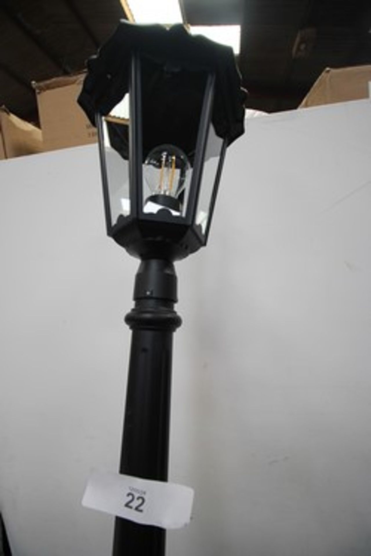 1 x Endon Burford metal lamp post with LED lamp, model: 76551, together with 1 x Drayton - Image 2 of 3