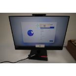 1 x Lenovo 24" monitor, model No: SD10W80615, screen only, no PC unit - new in box (ES3 cage)
