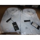 2 x Hugo Boss BMB-005, Roan Kent shirts, sizes XXL & M - sealed new in pack (E8B)