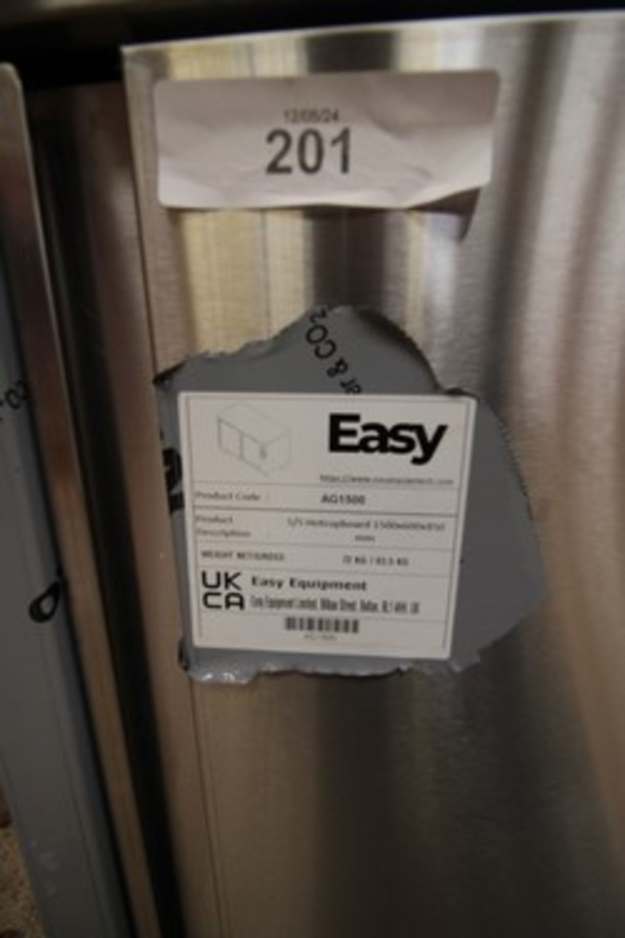 1 x Easy stainless steel hot cupboard, code AG1500, size 1500 x 600 x 850mm,. We have powered it - Image 2 of 3