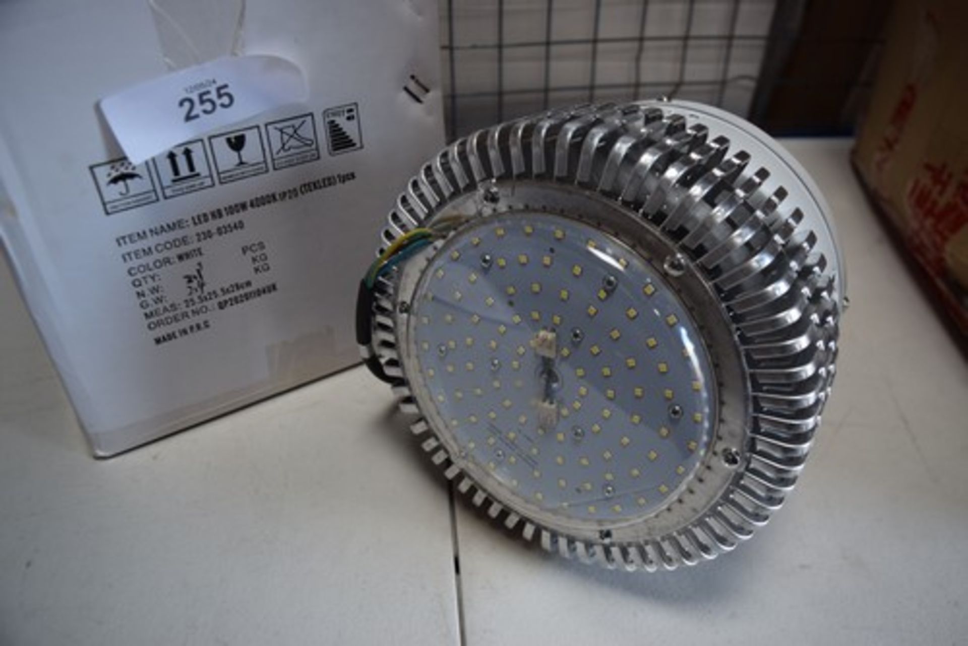 8 x Tekled high bay LED lights, 100w cool white, 4000k, IP20 - new in box (TS) - Image 2 of 3