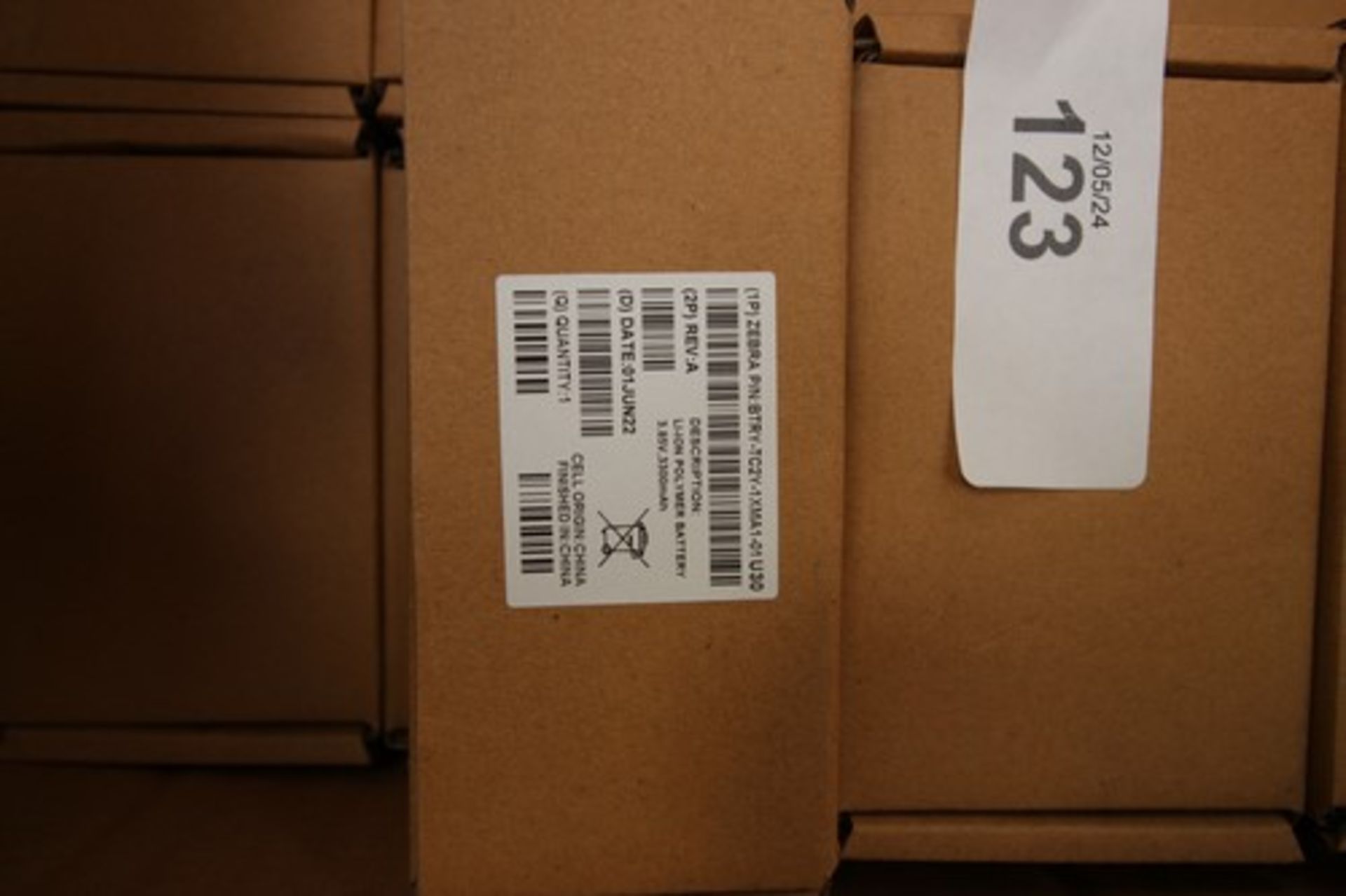 24 x Zebra scanner batteries, model No: BTRY-TC2Y-1XMA1-01, manufactured: 01/June/22 - new in box ( - Image 2 of 2