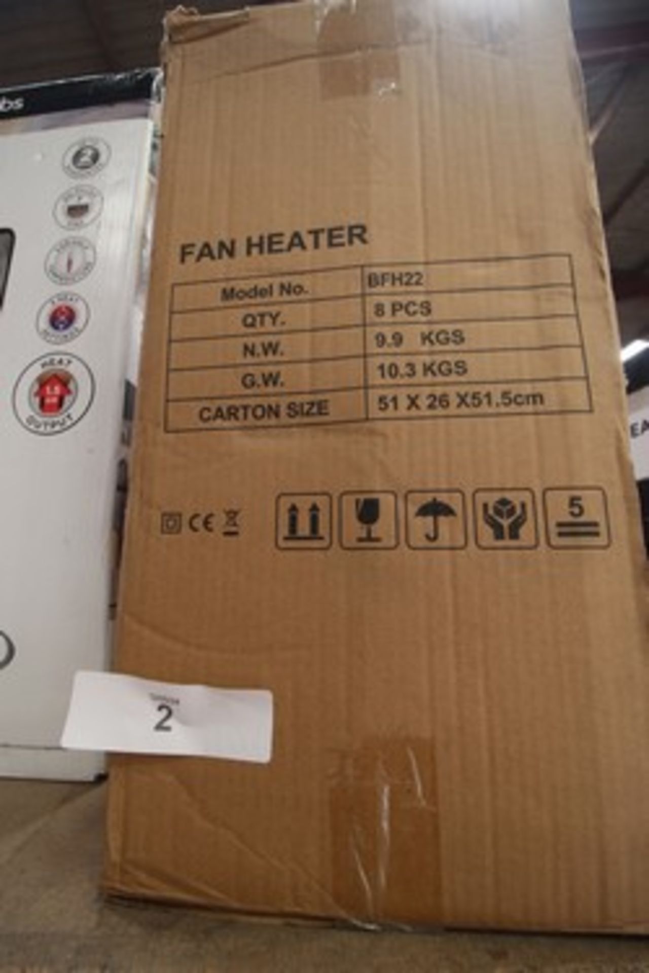 A selection of heaters, including Russell Hobbs 7 fin oil filled heaters and 8 x Belaco fan heaters, - Image 2 of 2