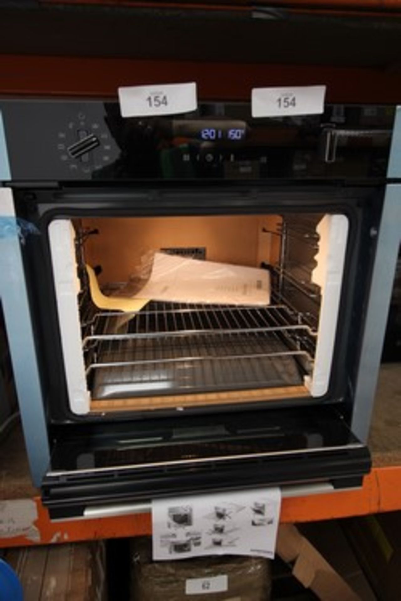 1 x Neff slide and hide built in single oven, Model B6ACH7HHOB, powers on ok but not fully - Image 2 of 3