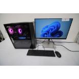 1 x PC specialist gaming PC, fitted with 1 x Asus M.2 PCLE 4.0 mother board, 1 x GeForce graphics