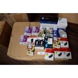 A selection of ink cartridges including Epson, Canon, HP etc - Sealed new in pack (FS)