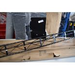 3 x Innox 150cm DJ trusses (some damage to ends), together with 2 x Innox DJ truss bases - new (TS)