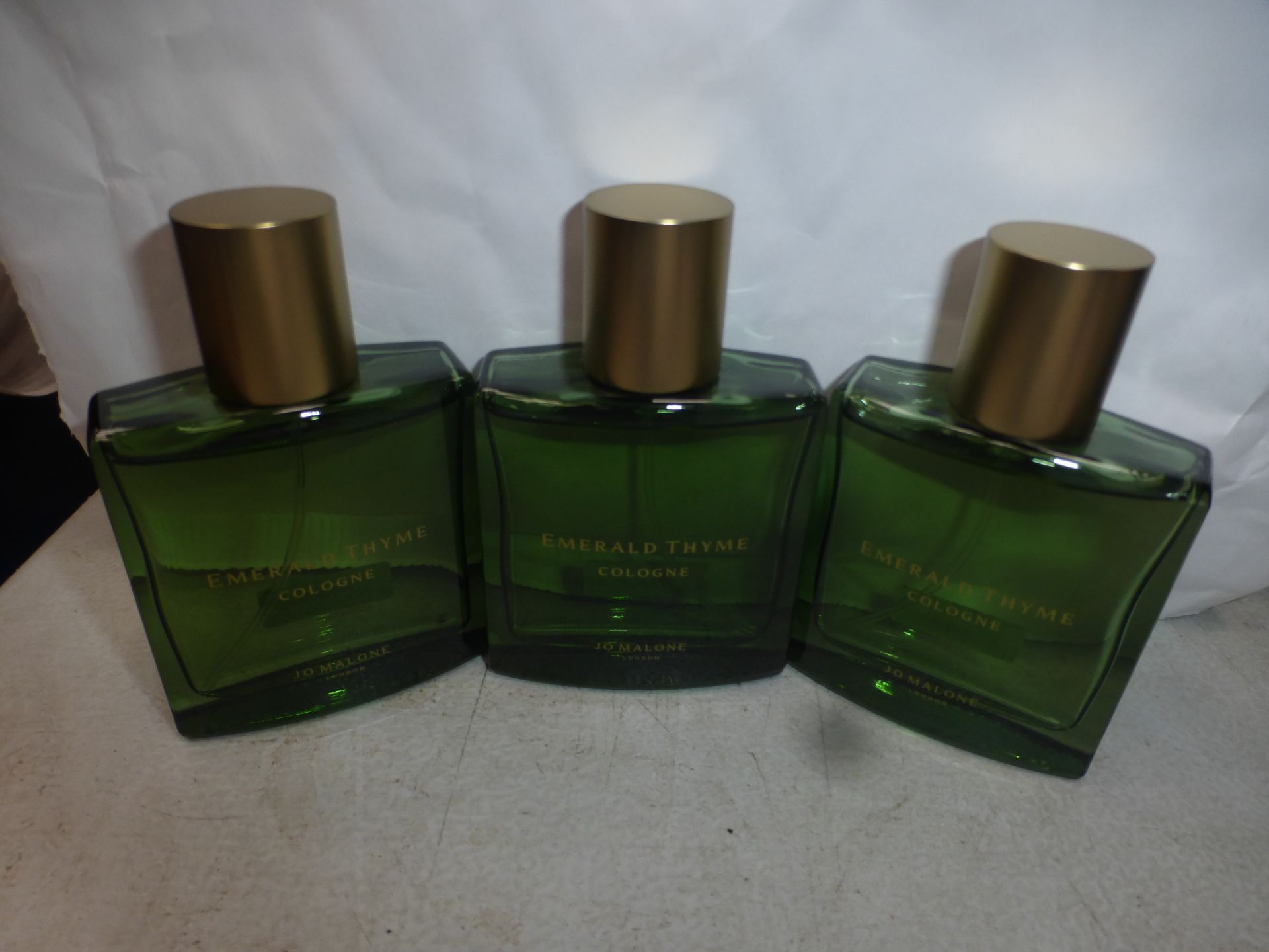 3 x 30ml bottles of Jo Malone Emerald Thyme cologne - new (C13B)