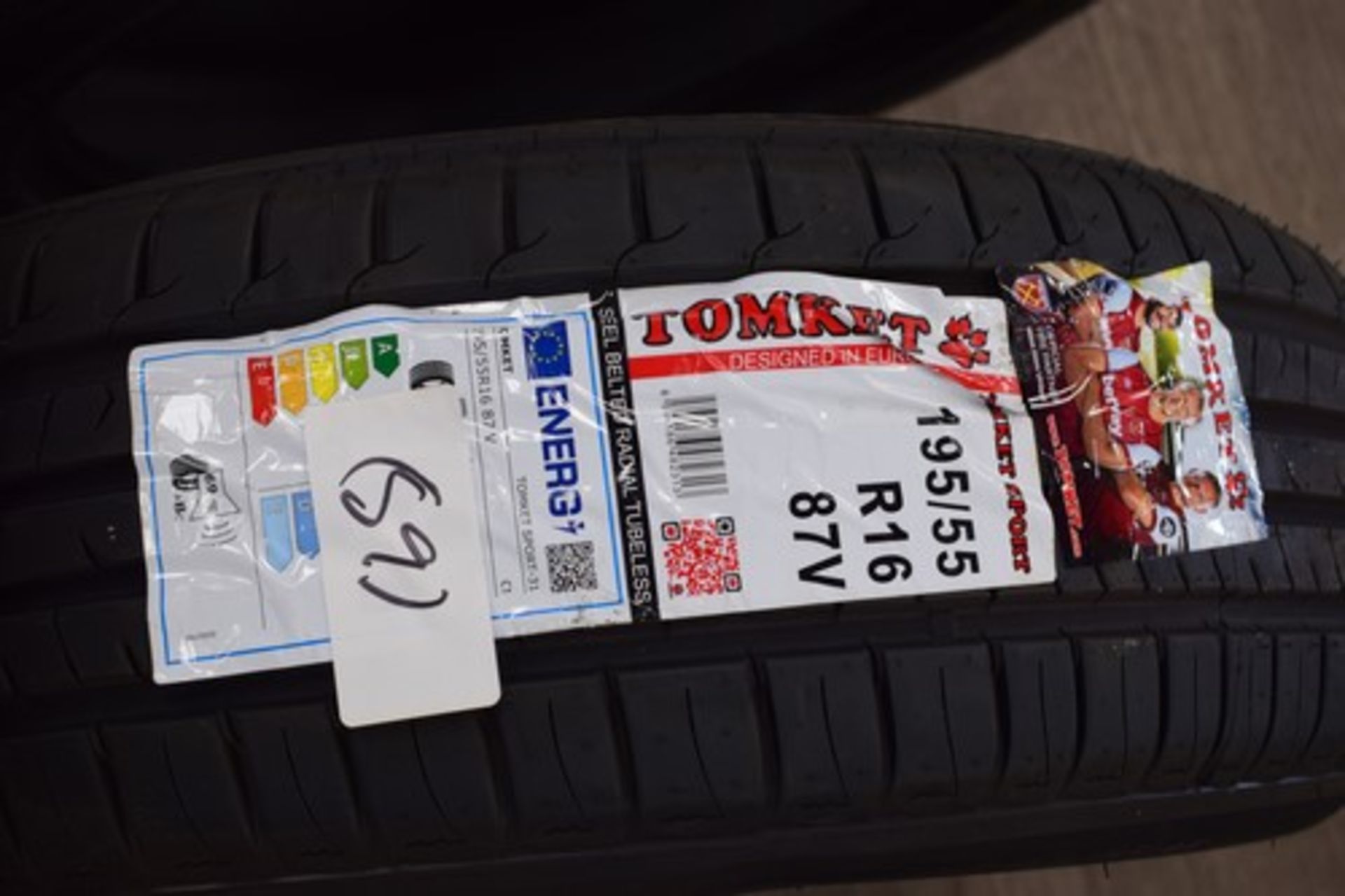 1 x Tomket Sport tyre, size 195/55 R16 87V - new with label (C5)(59)